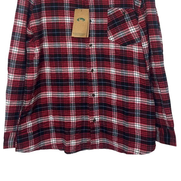 Stillwater Supply Co Flannel Shirt Mens XL Red Plaid New Fall - Picture 4 of 12